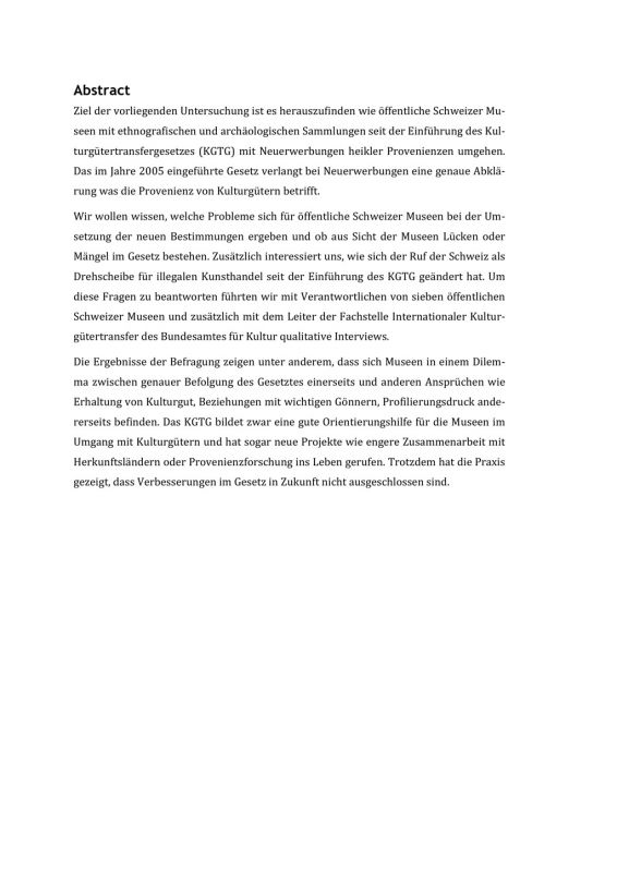 Masterarbeit Museen im Dilemma Bild 2